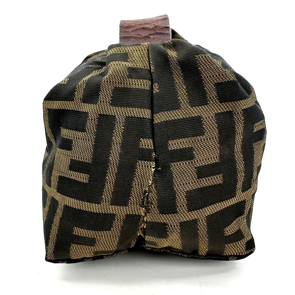 FENDI Zucca Brown Mini Pouch Nylon Authentic F05-0224 - Image 4 of 4