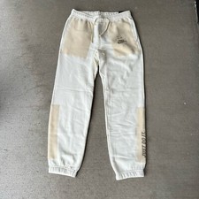 U22941 with tags Nike Mens Just Do It Fleece Jogger Sweatpants White G1N