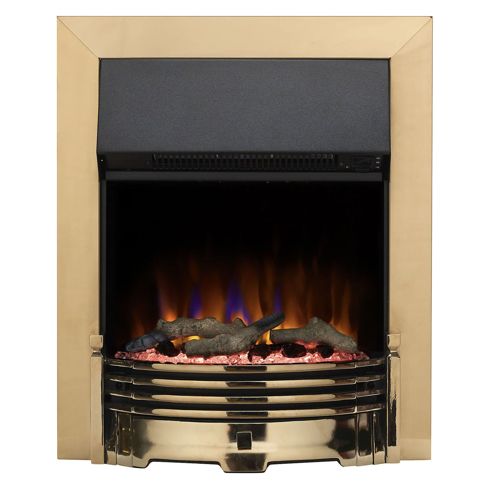 Dimplex+Helmsdale+Brass+Optiflame+Electric+Inset+Fire for sale online | eBay