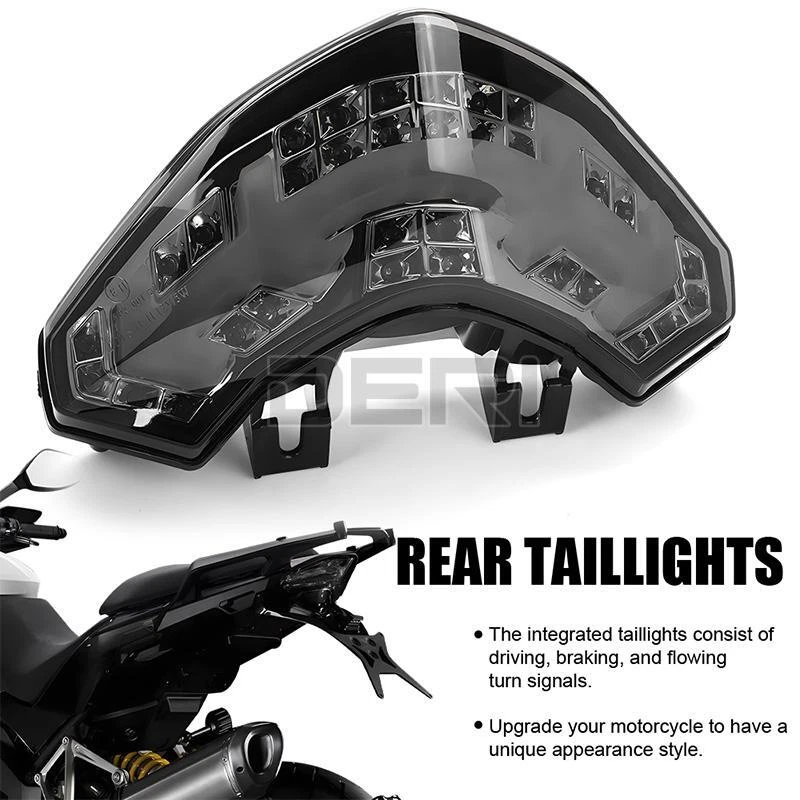 Señales de giro de luz trasera LED integradas para DUCATI Multistrada 1200/S 2010-2014 Foto 3 de 4