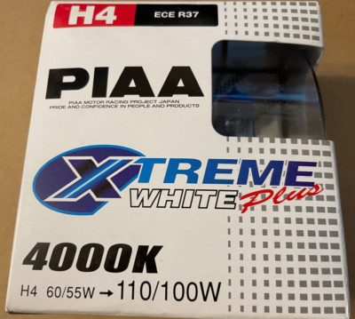 Piaa 15224 H4  Xtreme White Plus High Performance Halogen Bulb 2 Pack 