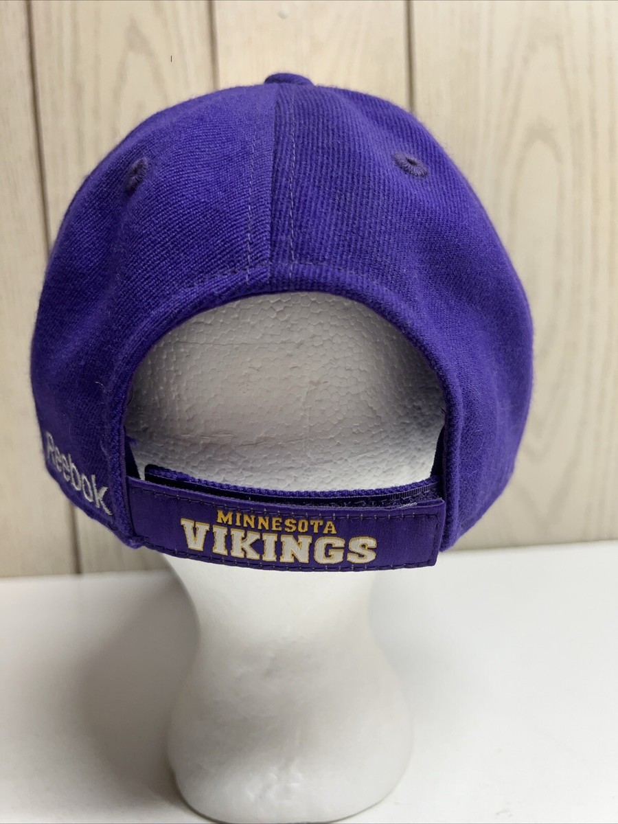 Minnesota Vikings Light Blue Embroidery Adjustable Cotton Football Cap by Reebok Minnesota Vikings Reebok Onfield Licensed NFL Team Logo  main image 2