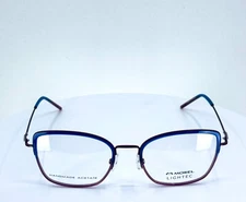 MOREL LIGHTEC 30234L PB01 Red Blue Womens Semi Cat Eye Eyeglasses 53-19-145 B:42