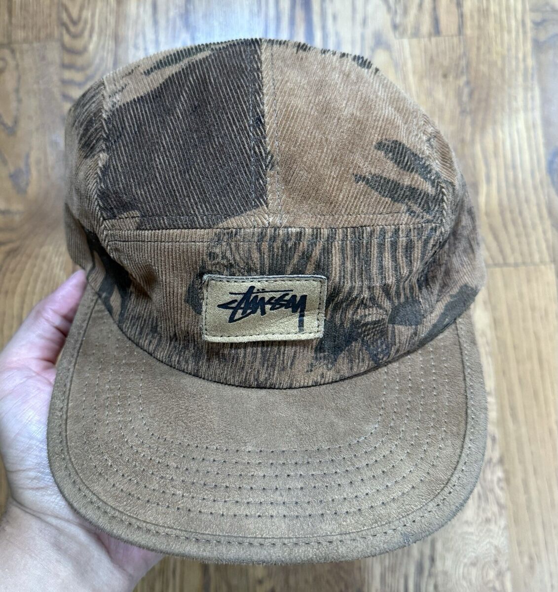 Vintage 2000s Y2K Stussy Suede Corduroy Hat Cap Unisex One
