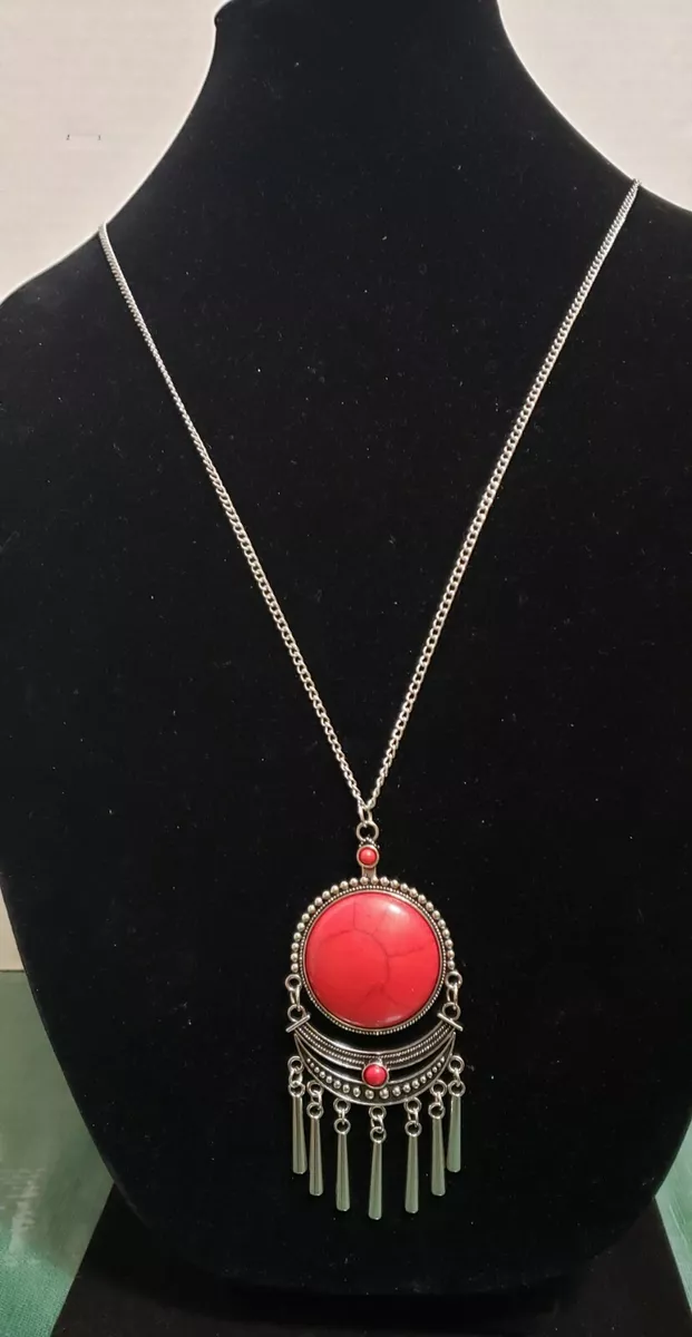 Rural rustler cheap red necklace