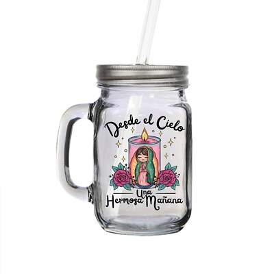 Desde El Cielo Virgencita Mason Jar Mug