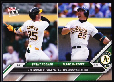 Brent Rooker Mark McGwire Oakland A's Athletics 2024 Topps Now #157 Limited Base