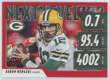 2020 Score Next Level Stats Red #24 Aaron Rodgers Green Bay Packers