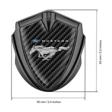 Mustang Decal | Metal Fender Emblem | Custom Made Side Badge Stickers