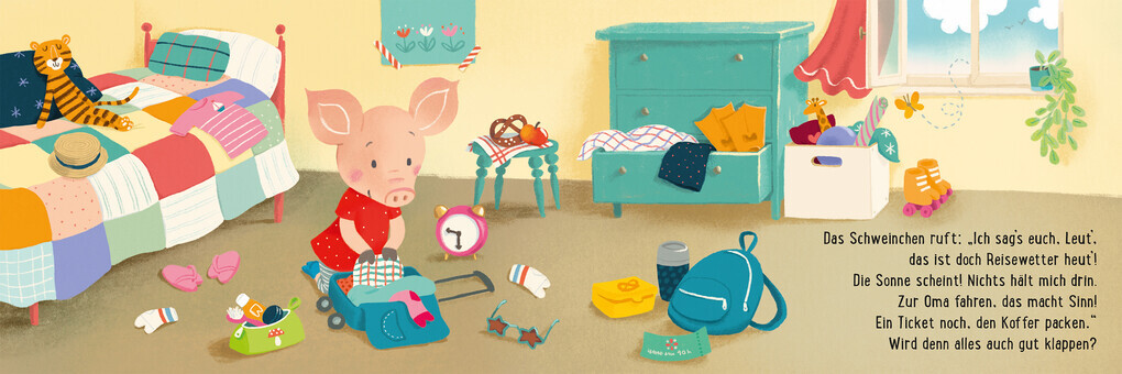 Thumbnail - Schweinchen In Der Bimmelbahn, Klingeling Und Losgefahr'n | Sabine