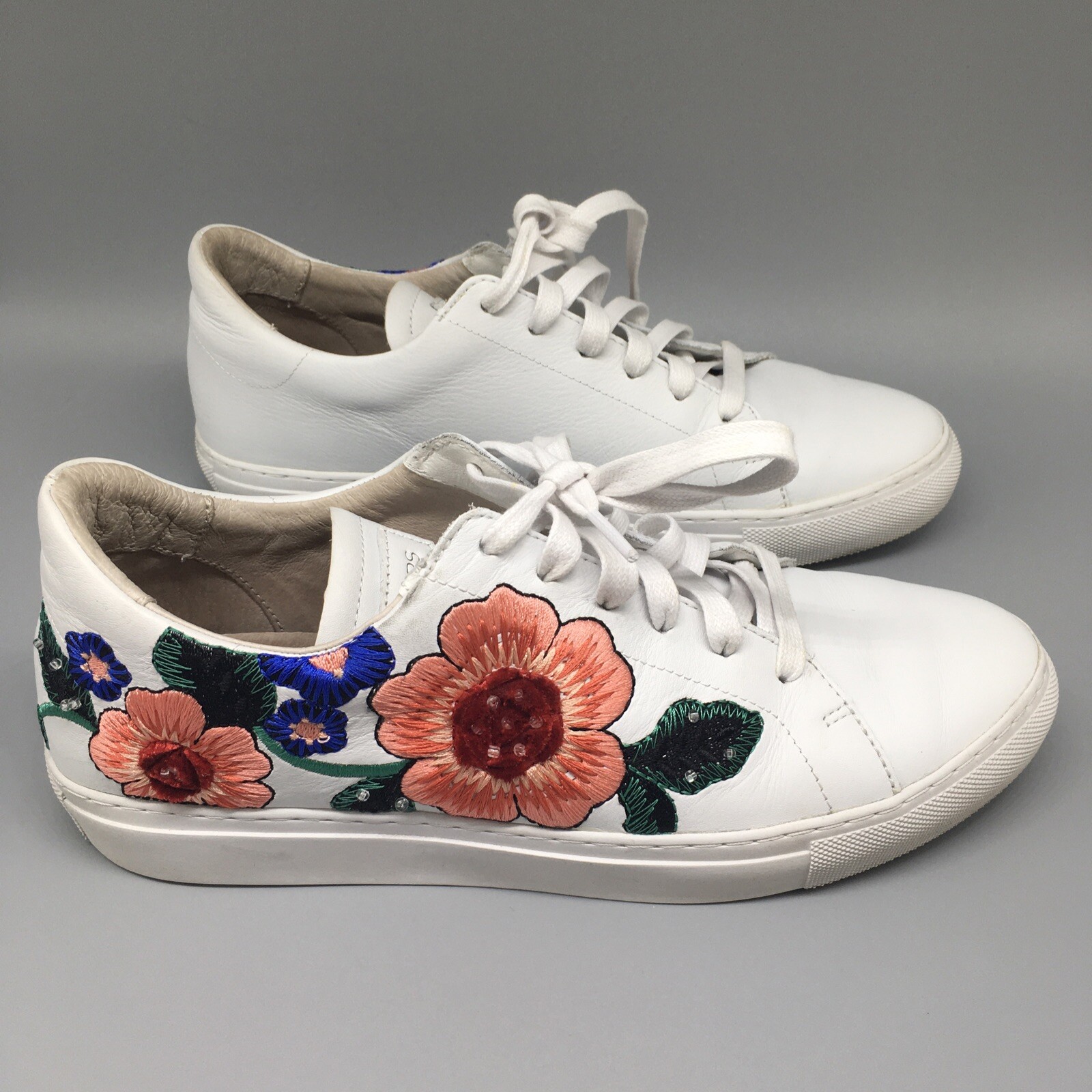 Skechers Shoes Womens Size 9 Air Cooled Memory Foam Lace Up Sneakers 48876 White