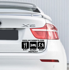 Eat Sleep Box Repeat Decal
