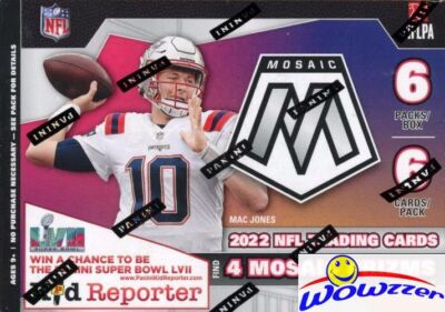 2022 Panini MOSAIC Football EXCLUSIVE Sealed Blaster Box-Fluorescent Parallels!