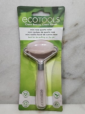 1 Ecotools #7597 Mini Rose Quartz Roller   VEGAN, New