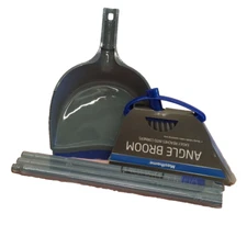 Masthome Corner Power Angle Broom for Indoor & Outdoor Use Blue/Gray