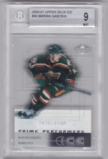2000-01 Upper Deck Ice #90 MARIAN GABORIK RC BGS 9 ROOKIE WILD YOUNG GUNS