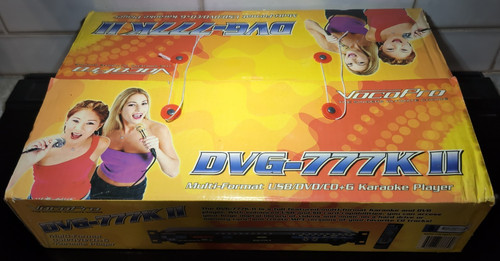 VocoPro DVG-777K II Karaoke Player W/ Remote & Mounting Brackets TESTED W/ Disk