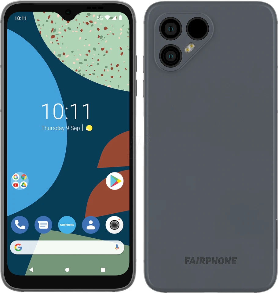 Fairphone 4 5G 128GB 6GB RAM Dual Sim Grey Europa - Immagine 4 di 4