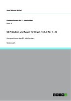 52 PräLudien Und Fugen FüR Orgel - Teil A: Nr. 1 - 26 (Buch)