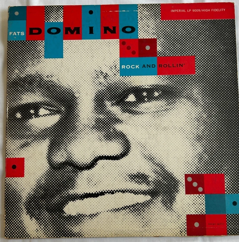 Fats Domino - Rock and Rollin' - OG 1956 Imperial LP 9009 Microgroove + Inner - Image 2 of 4