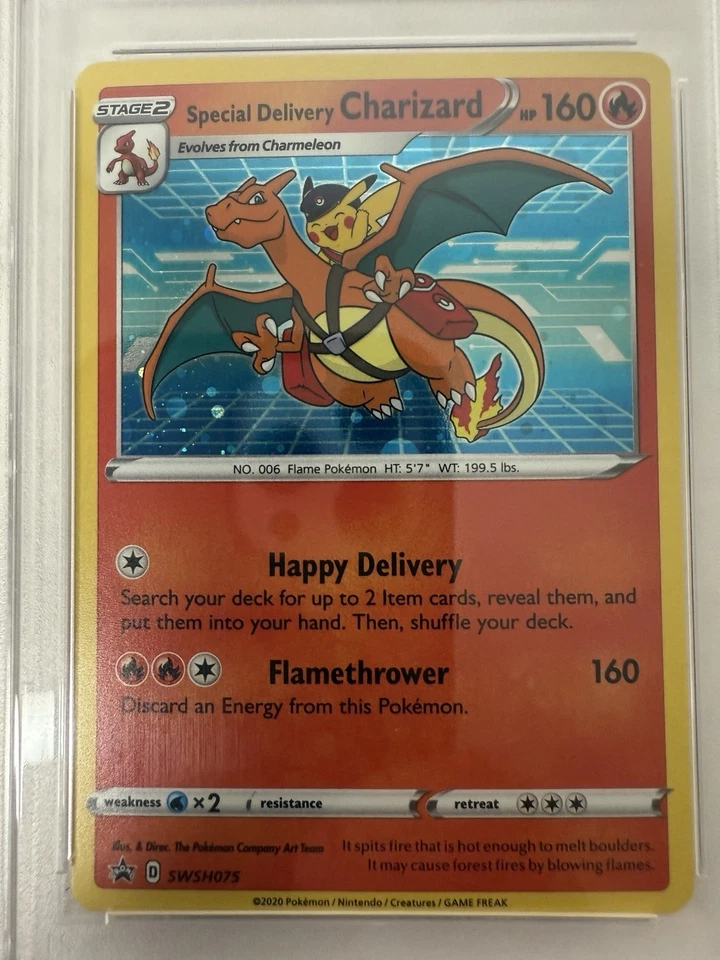 Special Delivery Charizard 2022 Pokemon SWSH BSP Pokemon Center SWSH075 PSA 9 - Image 4 of 4