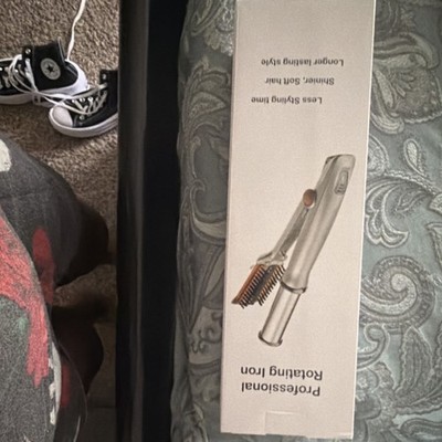Professional Rotating Curling Iron Silver Hair Styling Device
