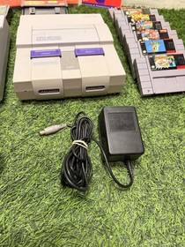 Read- Super Nintendo SNES HDMI Tested - Lot Of 2 consoles + 7 Games + Game Genie