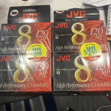 As Pictured 2X Two JVC 8 mm, 120mp Video Cassettes, Brand New, Factory Sealed