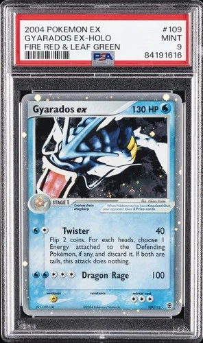 2004 POKEMON EX FIRE RED & LEAF GREEN #109 GYARADOS EX-HOLO PSA 9