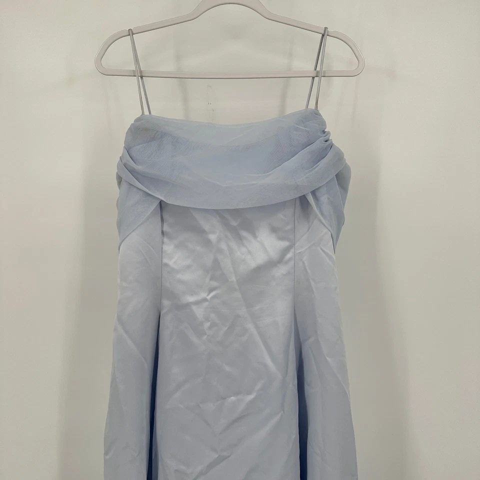 Vestido de princesa Betsy & Adam para mujer talla 18 azul hielo formal noche dinero antiguo Foto 2 de 4