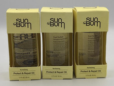  3 Sun Bum Revitalizing Protect  Repair Oil New In Packaging 1.7 fl oz Each