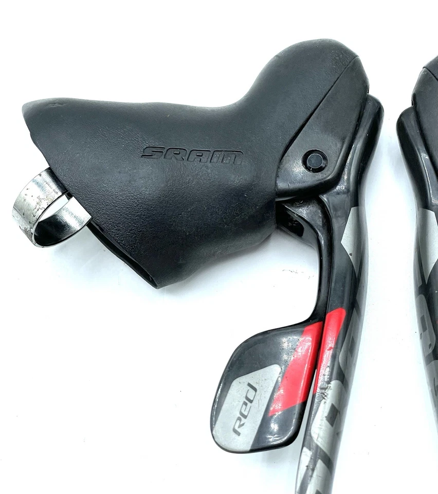 Palancas de cambio/freno de doble grifo SRAM rojas 2x10 velocidades 2ª generación Foto 4 de 4