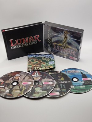 Lunar Silver Star Story Complete PlayStation PS1 CIB w/Map, Art Book, All Discs