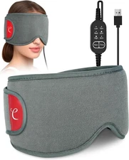 Heated Eye Mask USB Wearable Dry Eyes Migraine