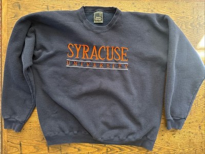 Vintage Syracuse University Sweatshirt Navy Blue 2XL Made in USA New York
