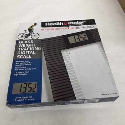 Health-o-Meter Digital Glass Body Weight Tracking Scale (Accuracy Max 400 lbs)