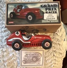 Schylling Grand Prix Racer Vintage 1995 Tin Toy Car w/ Box & Certificate