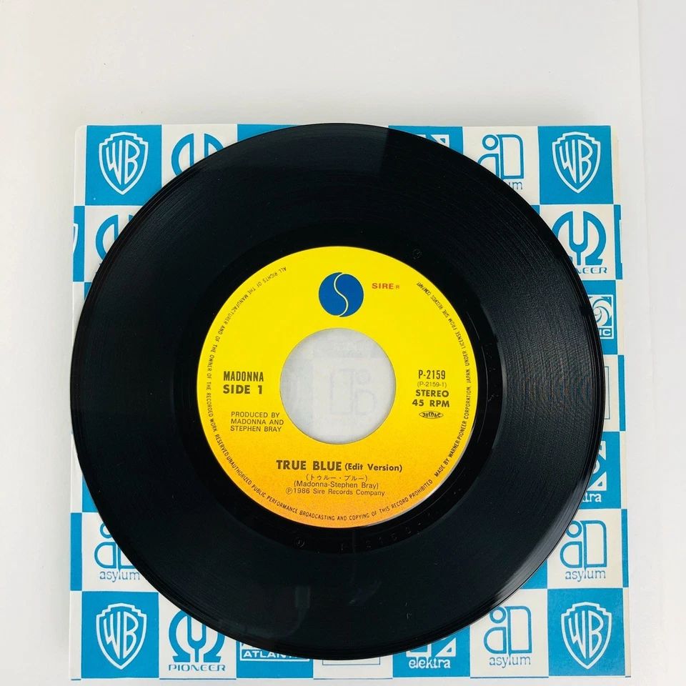 Madonna – True Blue / Ain't No Big Deal 7" Vinyl Single Japan 1986 Sire P-2159 Foto 4 de 4