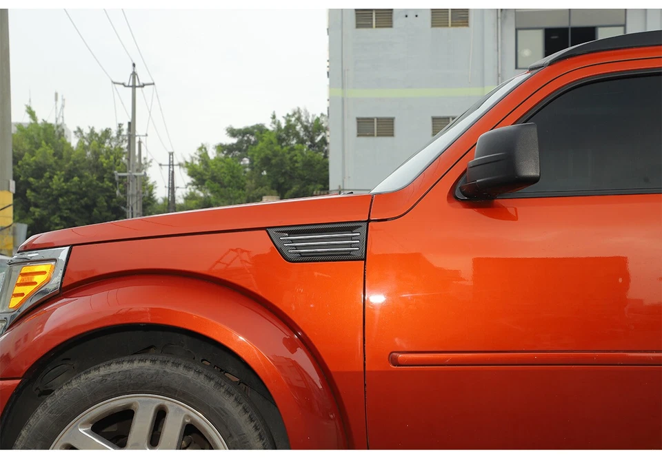 Отделка вентиляционной панели переднего бокового крыла из углеродного волокна ABS для Dodge Nitro 07-12 - Изображение 4 из 4