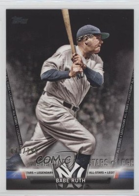 2018 Topps Update Salute Legendary All-Stars Black 70/299 Babe Ruth #S-1 HOF 2d7