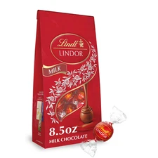 Lindt Lindor Milk Chocolate Candy Truffles, 8.5 oz. Bag...