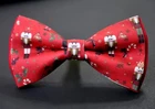 Xmas Christmas Green Red Nutcracker & Candy Cane Bow tie for Men / Youth / Boys