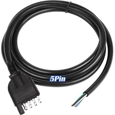 5 Pin Trailer Connector 3.2FT/40Inch 18AWG Trailer Wiring Harness 5 Way Heavy Du