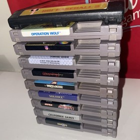 Lot of 10 NES Games Nintendo (Wizardry, Rollergames, Boy And His Blob)