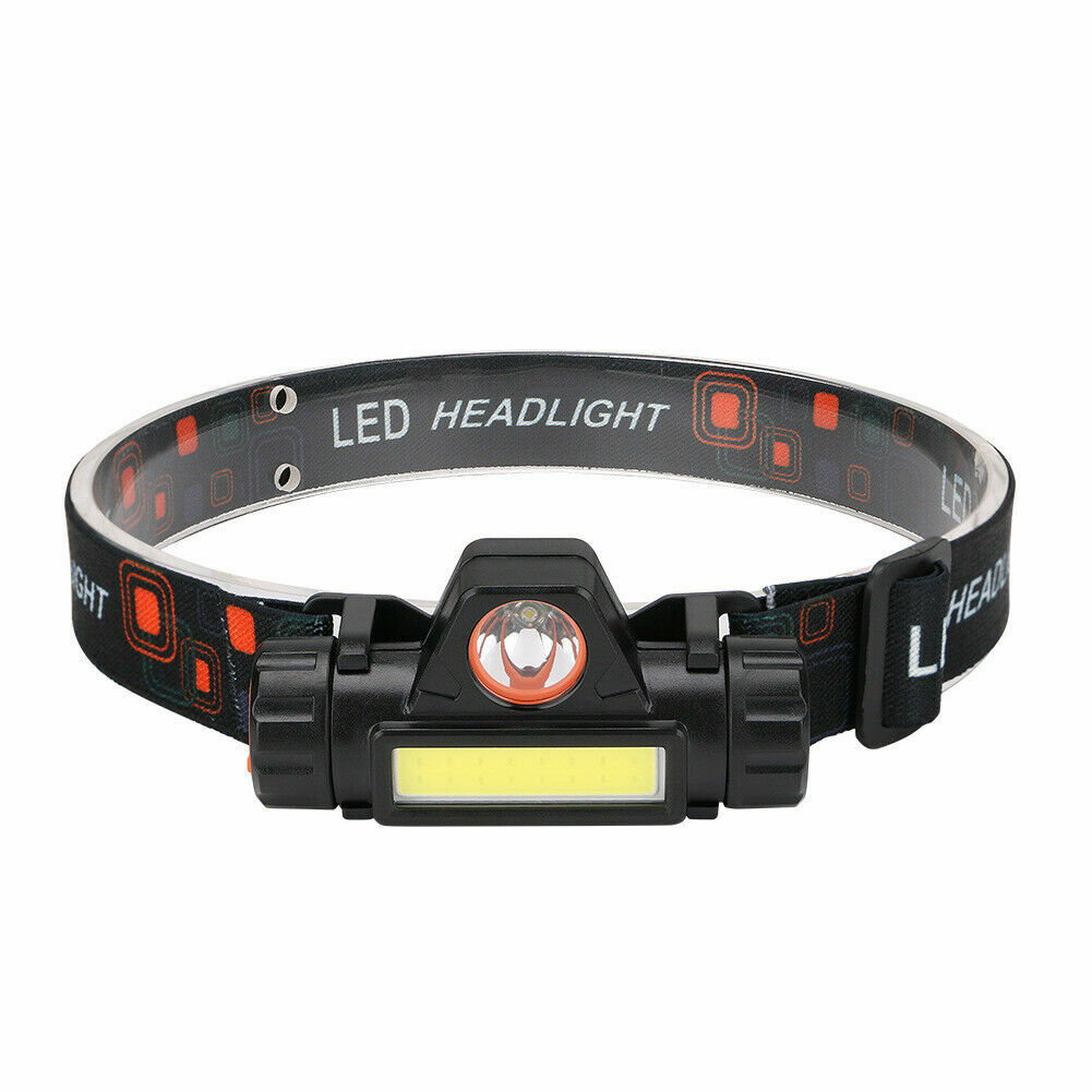 Linterna Frontal de Cabeza ⭐ LED Q5+COB ⭐ Impermeable | Recargable | Magnetica