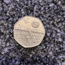 Olympic Fifty Pence 50 P Tennis Rare Collectible 2011