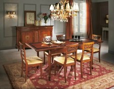 MOBILE CREDENZA STILE BASSANO ANTA TRAFORO ORO LEGNO MASSELLO