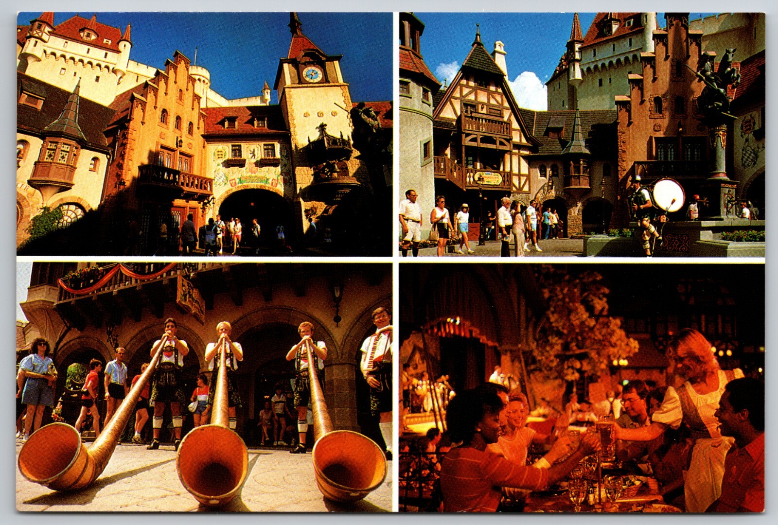 Oktoberfest at Germany Pavilion in Epcot Disney World FL 6x4 Postcard  