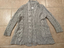Open Front Gray Heather Cardigan Sweater Small/Medium EUC