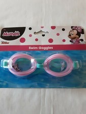 Disney Junior Minnie Mouse Pink Swim Goggles W/Adjustable Strap BRAND NEW 